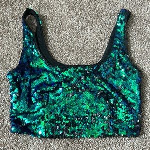 Forever 21 Sequin Crop Top